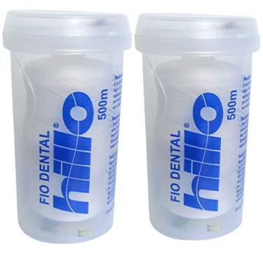 Imagem de Fio Dental Hillo 1000 Metros Kit 2 Rolos 500 Metros Cada Sabor Menta Premium
