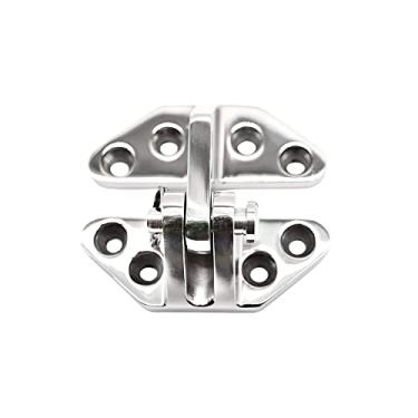 Imagem de MARINE CITY Dobradiça de escotilha de aço inoxidável de grau 316 com pino removível (2-5/8 × 2-7/8 polegadas) para cabines de barco – portas – janelas – armários – caiaques – portas de iate (pacote