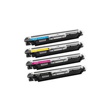 Imagem de KIT 4x Toner Similar Compatível CE310A CE311A CE312A CE313A 126A | CP1025 CP1025NW |