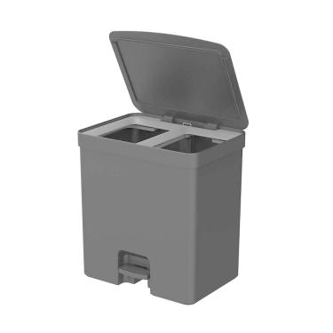 Imagem de Lixeira Dupla 20 Litros Cozinha Trium Martiplast OU