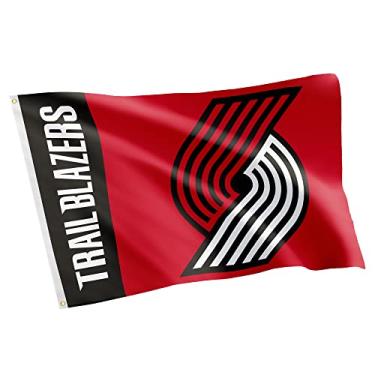 Imagem de Desert Cactus Bandeira de 100% poliéster para ambientes internos e externos da equipe de basquete da NBA da Portland Trail Blazers Team 100% poliéster (nome da equipe)