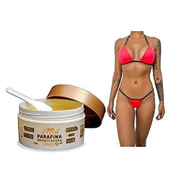 Imagem de Parafina Bronzear + Biquíni para Marquinha tipo Fita em Tecido (Tamanho único)