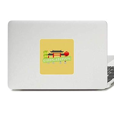 Imagem de Lanterna de bambu verde China Town Decalque Vinil Paster Laptop Adesivo Decoração PC