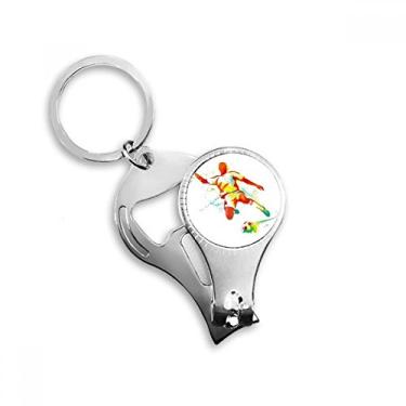 Imagem de Chaveiro de futebol americano, abridor de garrafa e cortador de unhas para futebol americano