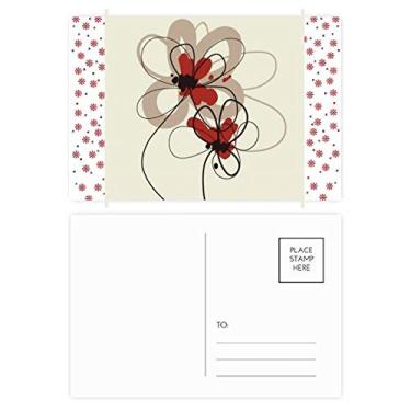 Imagem de Decoração de pintura de plantas de flores, Natal, celebração, cartão postal Blessing Mailing Card