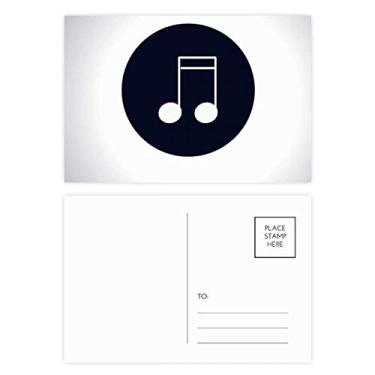 Imagem de Doubled-demiquaver Conjunto de cartões postais de aniversário Cartão de agradecimento