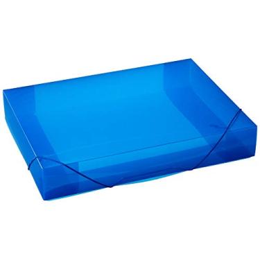 Imagem de ACP 1025AZ, Pasta Aba Elastica Plastica Oficio 55 mm Azul, Pacote com 10 Unidades