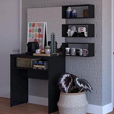 Imagem de Conjunto Balin 1 Aparador e 3 Nichos Bramov Preto