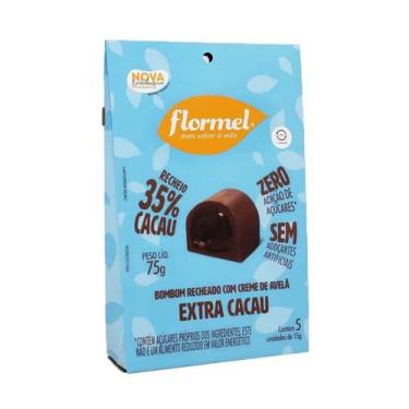 Imagem de Bombom De Chocolate Ao Leite Com Recheio De Creme De Avelã Extra Cacau