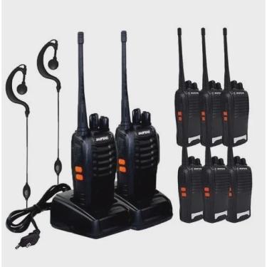 Imagem de Kit 8 Rádios Walk Talk Comunicador Baofeng 777s Profissional ht uhf