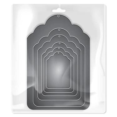 Imagem de Mimo Faca de Corte Embossing - Tags - 6 Pç - Faz Cortes Precisos em Diversos Materiais - É Muito Fácil de Usar na Máquina de Corte e Relevo Mimo Embossing