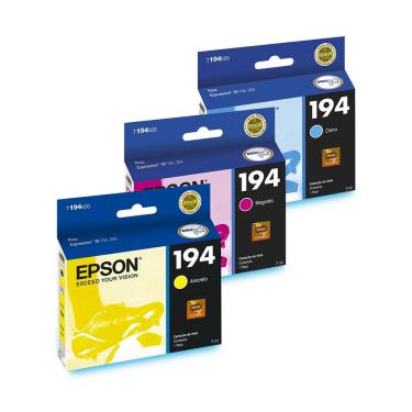 Imagem de Kit Cartucho Epson Colors Ciano/Magenta/Amarelo T194