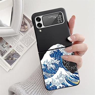 Imagem de Para Samsung Galaxy Z Flip3 Flip4 5 Capa preta rígida Para Samsung ZFlip5 Galaxy ZFlip3 para sansung z flip 3 4 5 zflip 3 Capa Fundas, Khey, hailandb, ForGalaxyZFlip5 (5G)