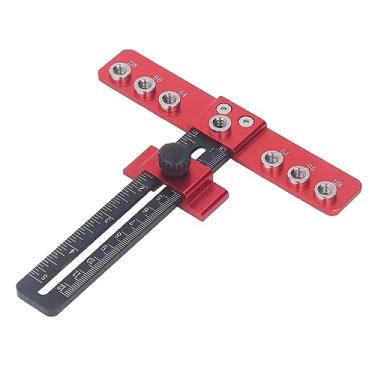 Imagem de Gabarito de Hardware de Gabinete, Gabarito de Hardware de Gabinete, Gabarito de Alça de Gabinete de Liga de Alumínio Com Furo Central Automático para Gabinete, Ferramentas