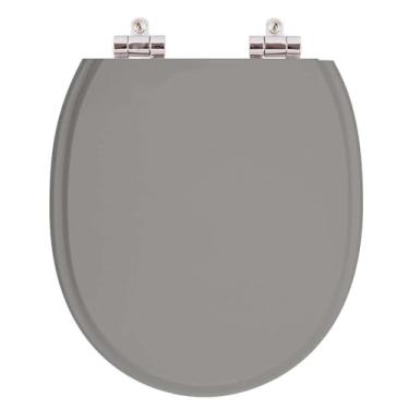 Imagem de Assento Sanitario com Amortecedor Village Cinza Vip para Vaso Deca