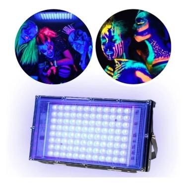 Imagem de Refletor LED 100W UV Black Light Outdoor à prova d`água