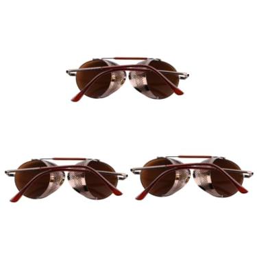 Imagem de 3 Pecas óculos de sol ao ar livre oculos de sol óculos steampunk óculos de sol sobre óculos para homens óculos de sol na moda óculos para adultos cavalgando óculos esportivos cara