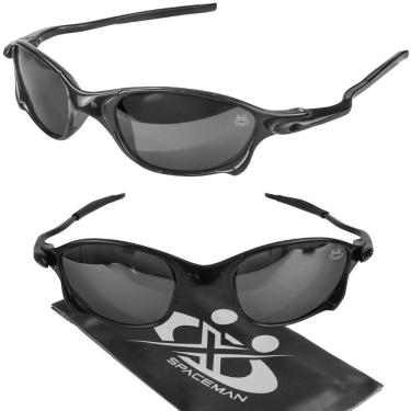 Imagem de oculos sol masculino mandrake proteção uv lupa juliet + case armação preta qualidade pr...
