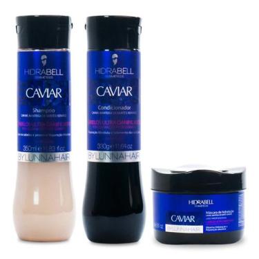 Imagem de Shampoo, Condicionador E Máscara Caviar Reconstrução Absoluta Hidrabel