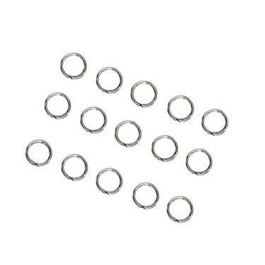 Imagem de CIMAXIC 200 Unidades anéis abertos para joias colar de jóias aço inoxidável abrir artesanato kraft chaveiro o anel anéis divididos anel de álbum de fotos aro anel dividido círculo de livro