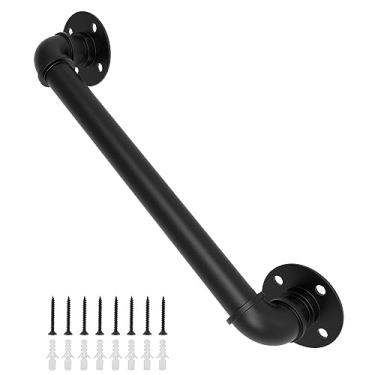 Imagem de YEOOE Corrimãos de 6 m para escadas internas, trilhos de escada de 0,3 cm internos com acabamento em preto fosco, kit de trilho de pé de barra para escadas, varanda, sotão (600 cm)