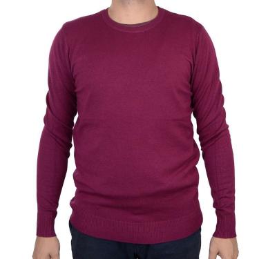 Imagem de Blusa Masculina Broken Rules By Mooncity Tricot Vinho Plus Size - 598018-Masculino