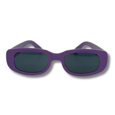 Imagem de Óculos Vintage Retrô Escuros, Com Proteção UV400, para Festa, Balada, Casamento (Roxo)