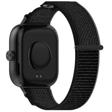 Imagem de AWADUO Pulseira de silicone para relógio inteligente de substituição compatível com Redmi Watch 4, macia e durável com liberação rápida, compatível com Xiaomi Band 8 Pro (preto)
