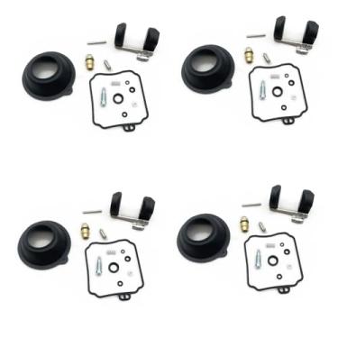 Imagem de Kit de reparo de carburador para configurar diafragma de vácuo e boia compatível com XVZ13A XVZ13AT XVZ1300A XVZ 13A 1300A 13 1300 A (4 conjuntos C)