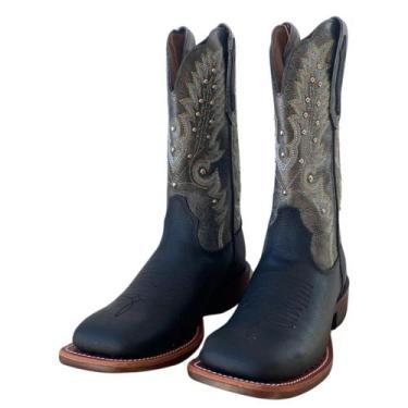 Imagem de Bota Texana Feminina Goyazes  Fossil Prata