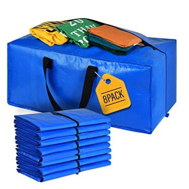 Imagem de Bolsas de mudança, bolsas de armazenamento, bolsas de armazenamento extra grandes para suprimentos de mudança, essenciais para dormitório universitário, armário de quarto, bolsas de embalagem com