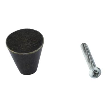 Imagem de 1pc mini botão de bronze antigo 20mm/0.79in com parafuso retro forma cone alça liga sólida bronze antigo decoração gaveta armário cozinha, 1