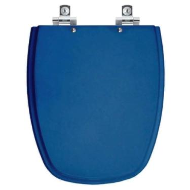 Imagem de Assento Sanitário Soft Close Monte Carlo Azul para vaso Deca