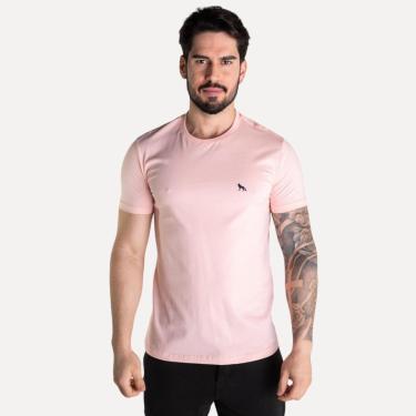Imagem de Camiseta Acostamento Wolf Casual Rosa-Masculino