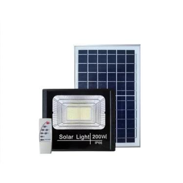 Imagem de Refletor Solar 200w Led 6000k Placa Solar e Controle Remoto