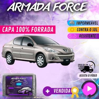 Imagem de Capa Cobrir Carro PEUGEOT 207 SEDAN 100% Forrada Armada Force 100% Imp