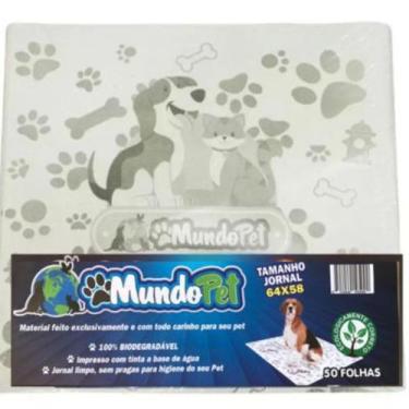 Imagem de Jornal Pet para Higiene Folhas Grandes MundoPet (50 fls.) - MundoPet W