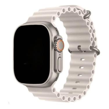 Imagem de Relógio Smartwatch Faz e Recebe Ligações S58 Ultra Pro Branco Max Envi