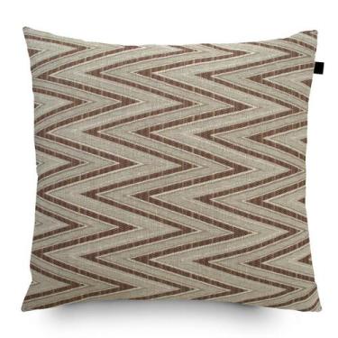 Imagem de Almofada Jacquard Tripolli Missoni 40x40cm Marrom/Bege - FASTLAR