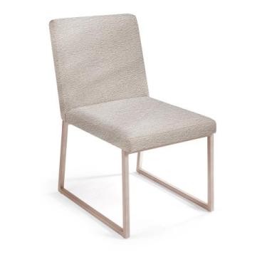 Imagem de Cadeira Tulipa em Aço Carbono Dourado - Drop mobiliário