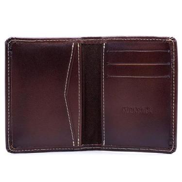 Imagem de Porta Cartão Masculina Carteira Couro Rucksack 006, Único, Tan, Mascul