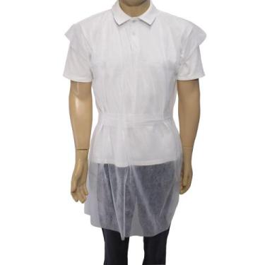 Imagem de Avental Descartável Sem Manga TNT Gramatura 20 - Pct 10uni - Tam M - C