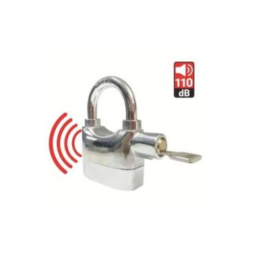 Imagem de Cadeado Kinbar Alarme Sonoro Anti-furto Comércio Alça Curta - Olivers