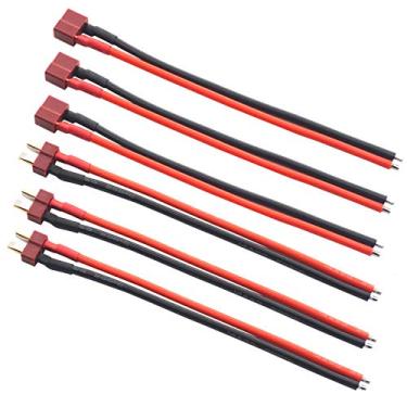 Imagem de 3Pairs ShareGoo Deans T Plug Male Female Connector with 150mm 14AWG Soft Silicone Wire Cable for RC Airplane Quadcopter Car Boat Lipo Battery ESC Charger