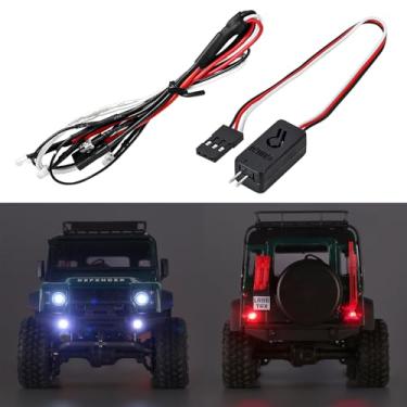 Imagem de INJORA LED Lights Kit Headlight Taillight with Controller Switch for TRX4M 1/18 RC Upgrade