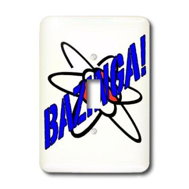 Imagem de 3dRose LLC lsp_107308_1 Big Bang Theory, Bazinga Sheldon Interruptor único de citação