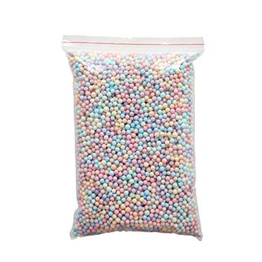 Imagem de Um pacote de contas de espuma coloridas de 2 a 6 mm de tamanho sortido bolas de espuma para decoração de casamento e festa bolas coloridas DIY material de artesanato escolar bolas de espuma de isopor,