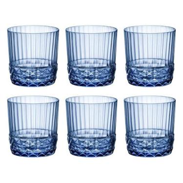 Imagem de Jogo 6 Copos Cristal Whisky 370 Ml ul America 20S Bormioli - Bormioli 