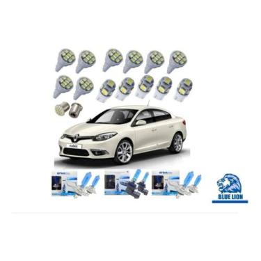 Imagem de Kit Led Super Branca Farol Milha Renault Fluence 2011 A 2018 - Blue li