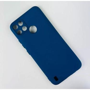 Imagem de Case Capa Capinha C21Y Realme Silicone Aveludado Proteção de Câmera, A